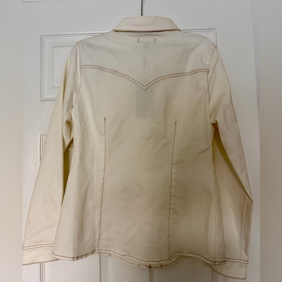 True Religion Western Winter White Women’s Button-Down Shirt - Picture 3 of 8